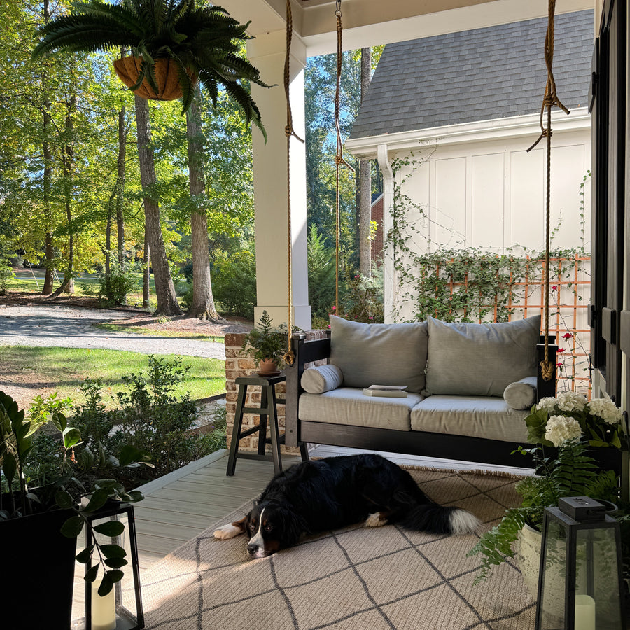 PorchCraft Classic Wood Swing Bed