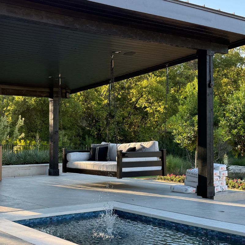 Heritage Porchcraft Classic Wood Swing Bed - Easy Breezy Porch Swings