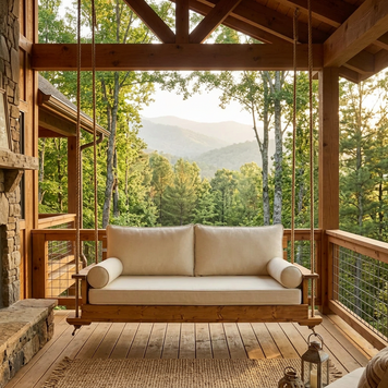 Highlands Swing Bed - Easy Breezy Porch Swings