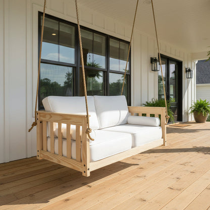 Miley Hanging Loveseat Swing by PorchCraft (Two and Three Person)