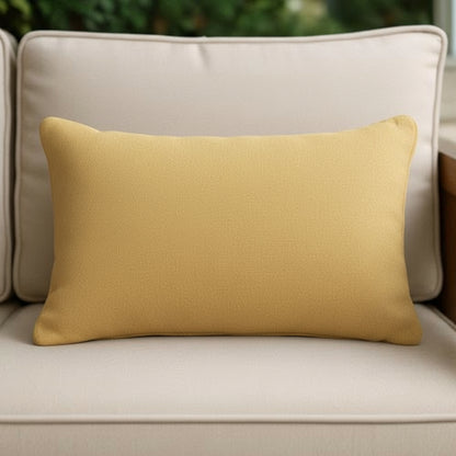 lumbar_pillow_sunbrella Canvas butter cup