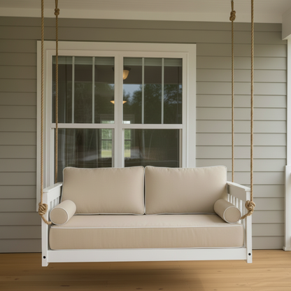 Miley Poly Hanging Loveseat Swing by PorchCraft - Easy Breezy Porch Swings