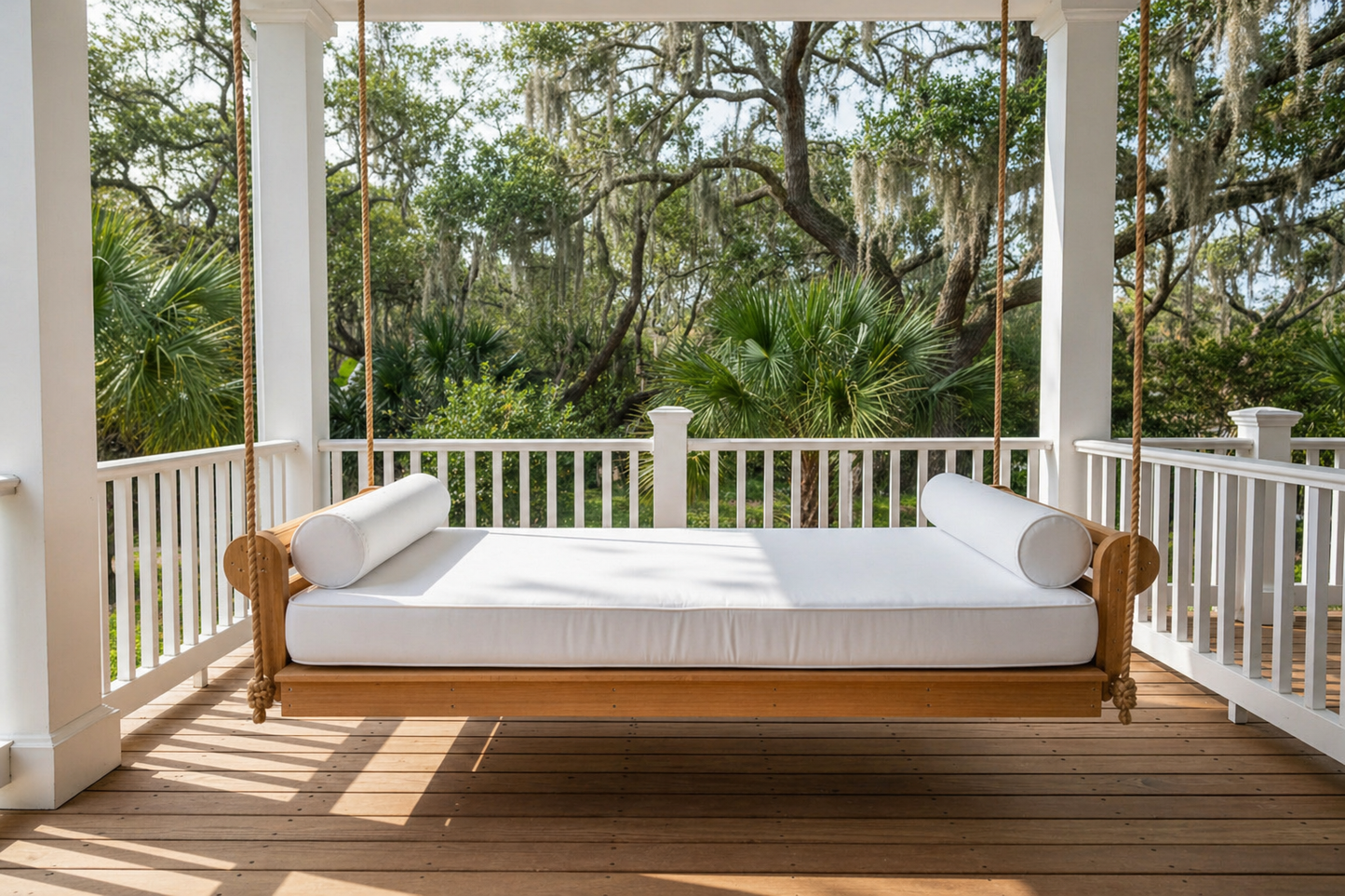hanging backless daybed outdoor