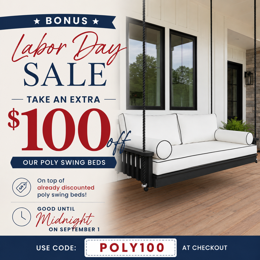 Miley Poly Hanging Loveseat Swing by PorchCraft