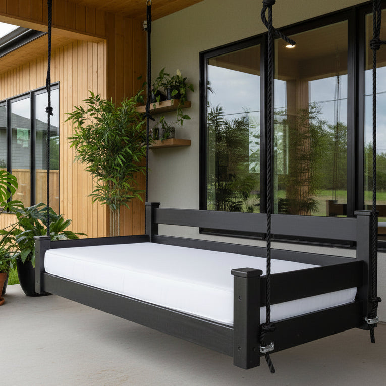 Rowan Pine Swing Bed - Easy Breezy Porch Swings
