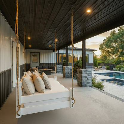 Rowan Pine Swing Bed - Easy Breezy Porch Swings