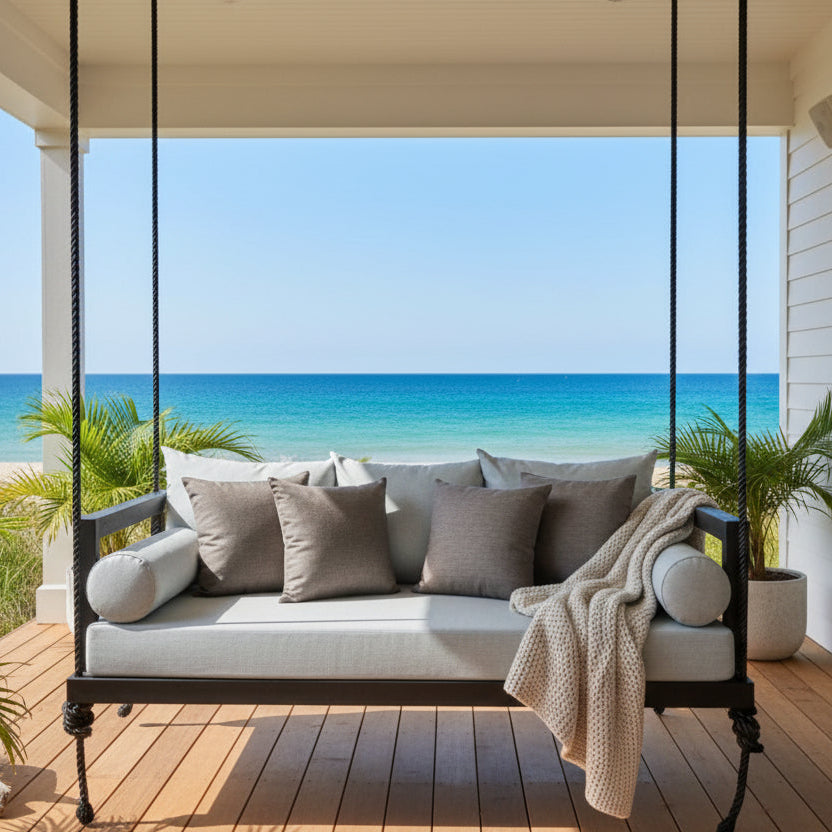 outdoor hanging swing daybed