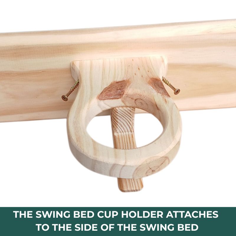 Heritage Porchcraft Classic Wood Swing Bed - Easy Breezy Porch Swings