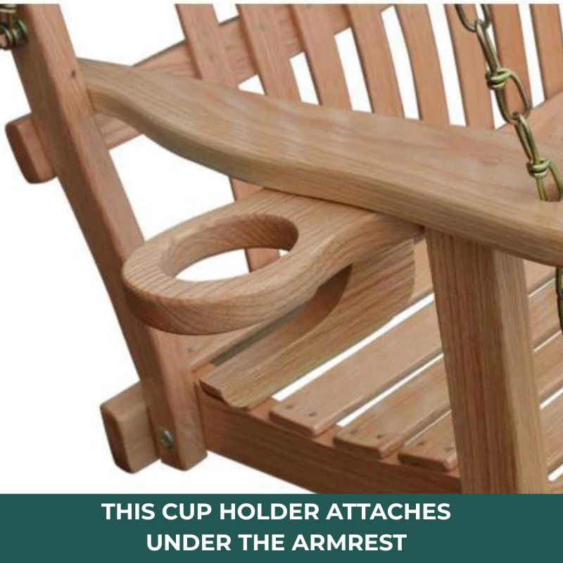 Cup Holder for Porch Swings, Swing Beds and Gliders - Easy Breezy Porch Swings