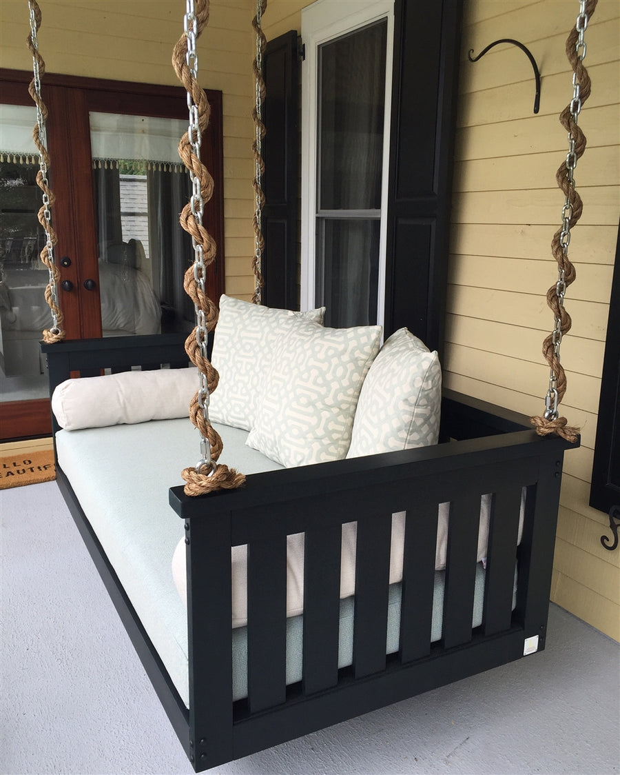 Cedar or Teak Loveseat Swing (Cushions Included)