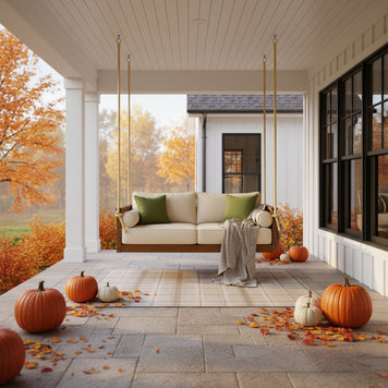 Twin Mission Hanging Daybed - Easy Breezy Porch Swings