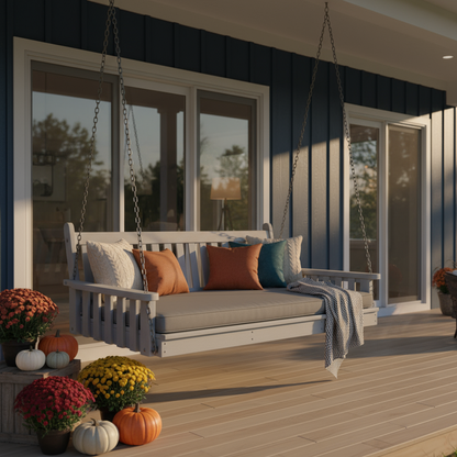 Twin Winslow Pine Swing Bed - Easy Breezy Porch Swings